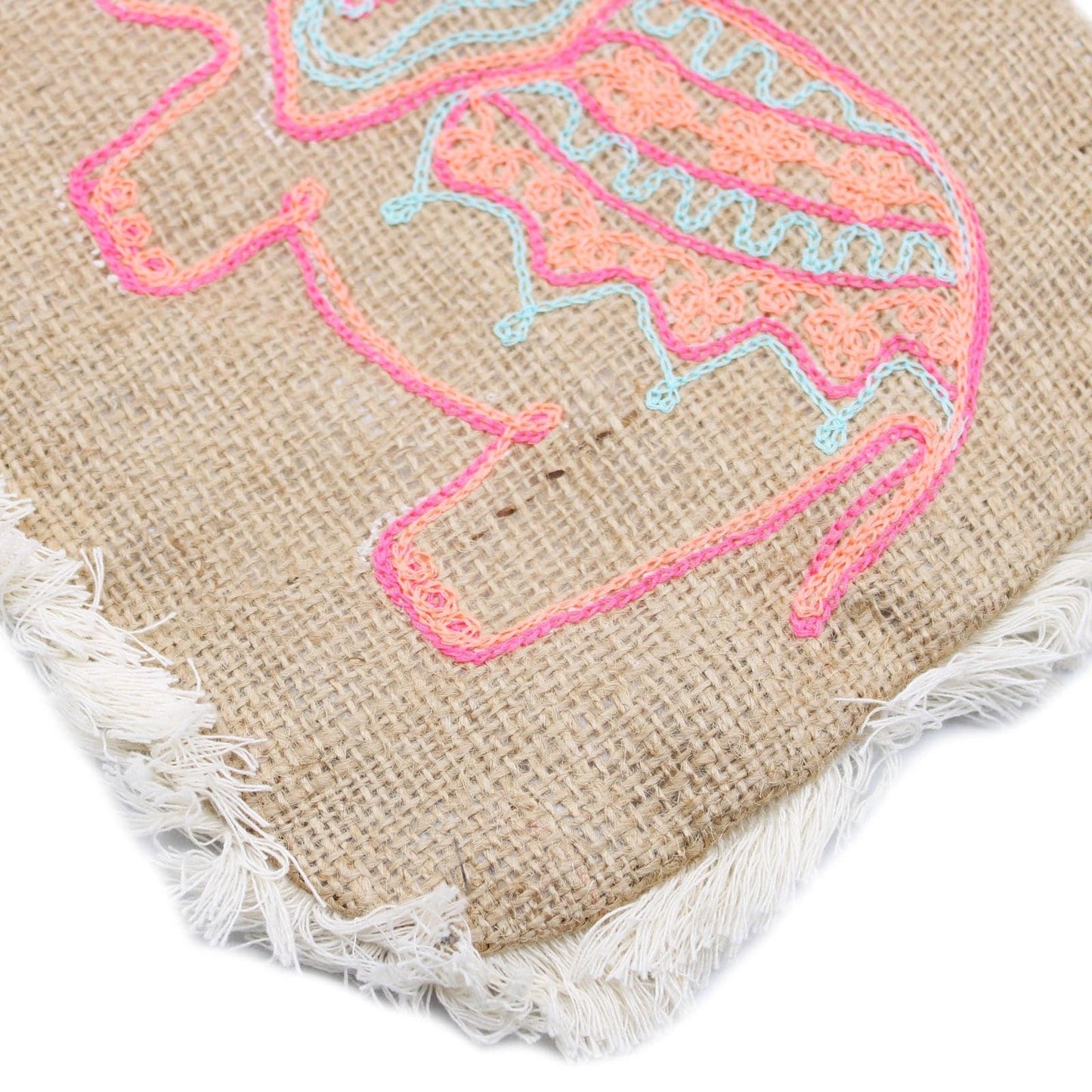 Fab Fringe Bag - Elephant Embroidery - best price from Maltashopper.com FFB-02