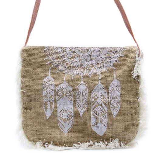 Fab Fringe Bag - Dream Catcher Print - best price from Maltashopper.com FFB-06