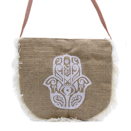 Fab Fringe Bag - Hamsa Print - best price from Maltashopper.com FFB-08