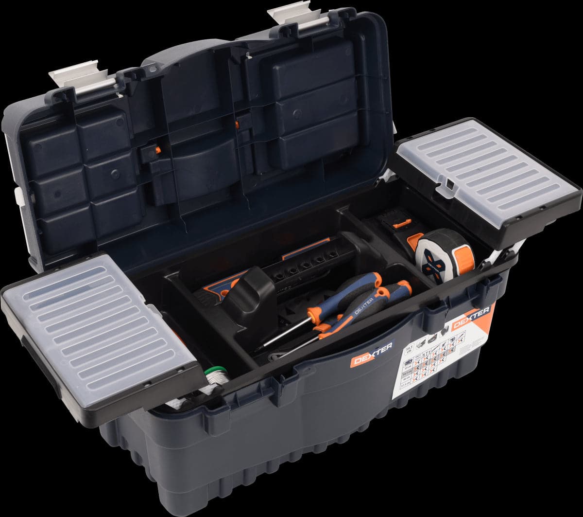 DEXTER TOOL CASE 27X28X55CM 22 INCHES PLASTIC - Premium Tool Storage from Bricocenter - Just €35.99! Shop now at Maltashopper.com