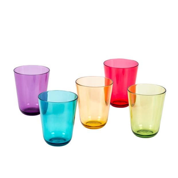 BORA Glass 5 colors various colors H 10,5 cm - Ø 8 cm - best price from Maltashopper.com CS651994