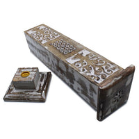 White Washed Incense Holder - Smoke Tower - best price from Maltashopper.com WWIH-04