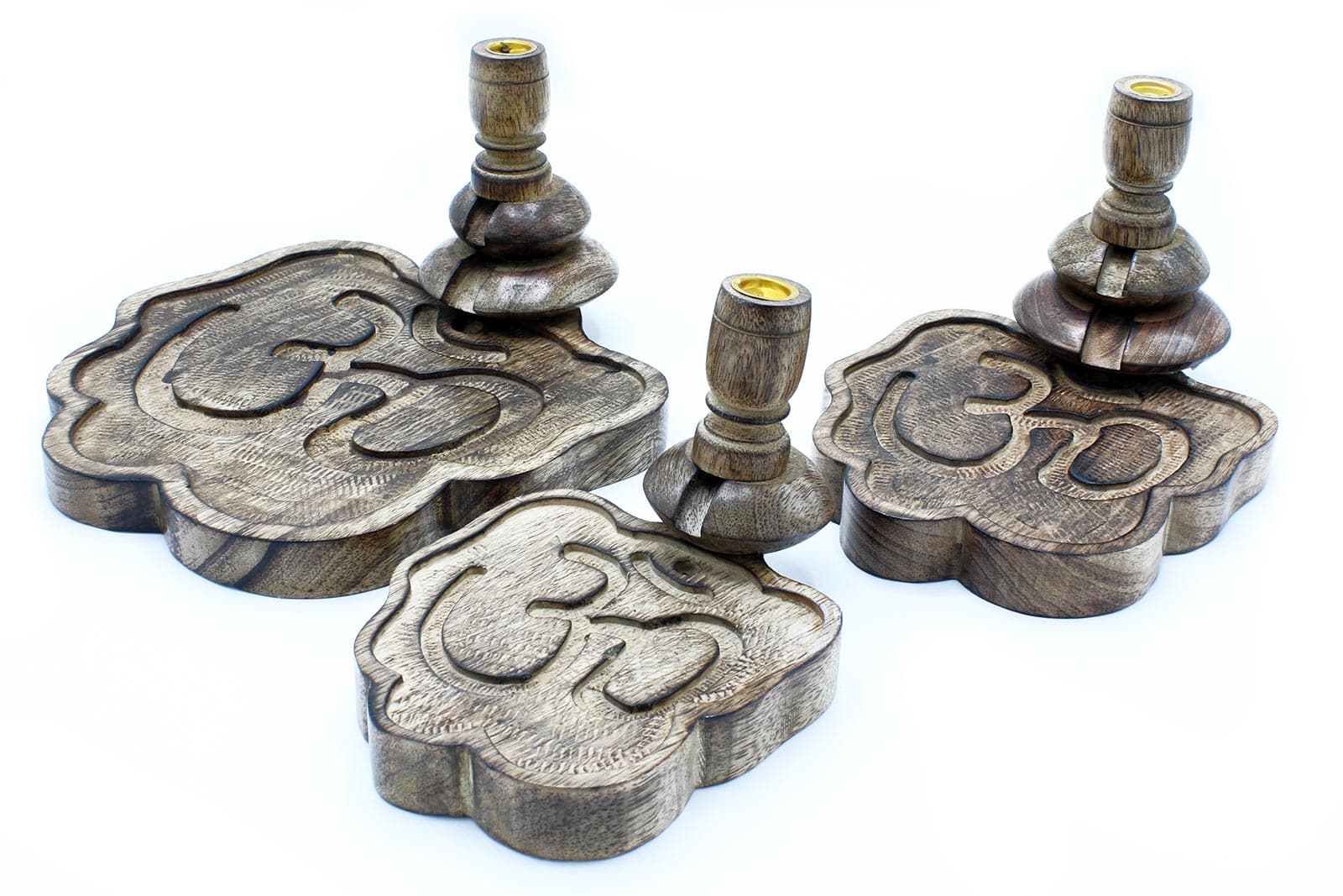 Bliss Med Mango Wood Backflow Burner - Hamsa