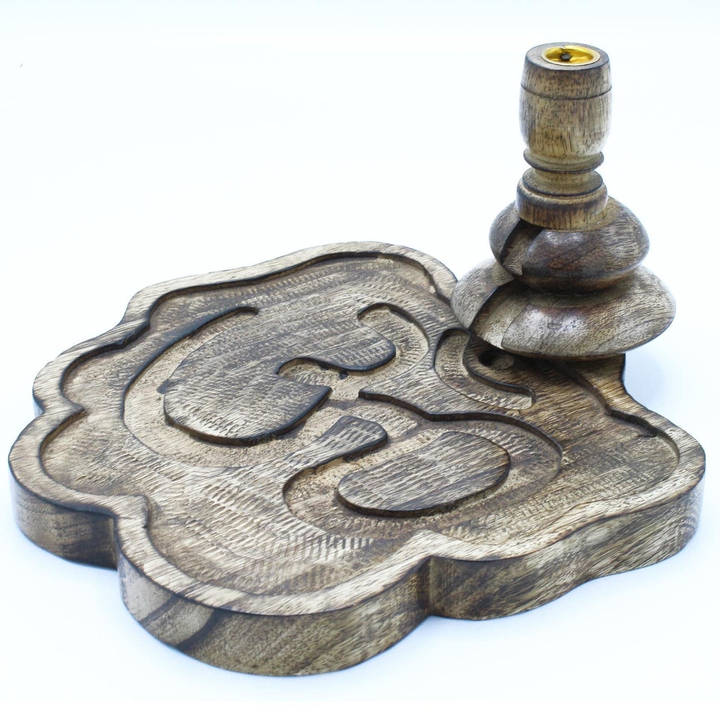 Lrg Mango Wood Backflow Burner - Ohm - best price from Maltashopper.com WBF-10