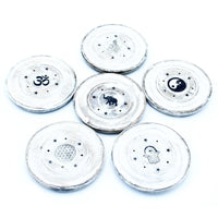 White Washed Incense Holder - Cone and Incense Disc - best price from Maltashopper.com WWIH-02