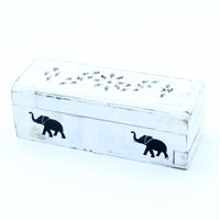 White Washed Incense Holder - Cone Smoke Box 15 cm - best price from Maltashopper.com WWIH-06
