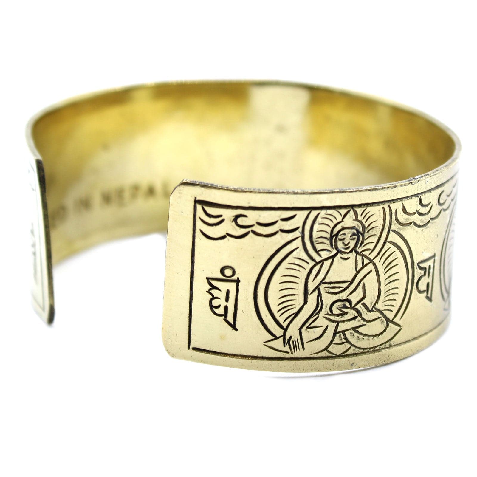 Bliss Brass Tibetan Bracelet - Five Buddha