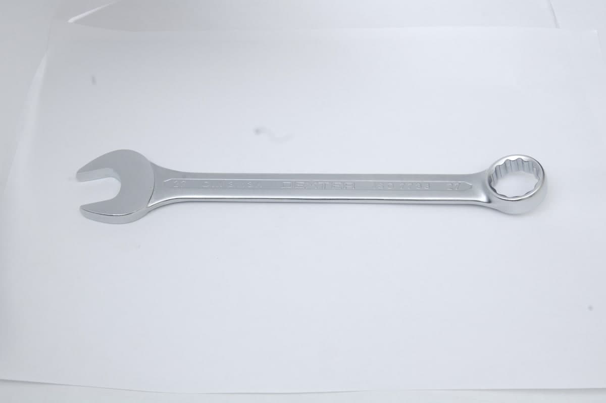 DEXTER COMBINATION SPANNER 27MM, LENGTH 279MM IN CHROME VANADIUM