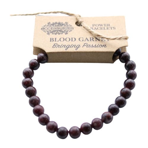Power Bracelet - Blood Garnet - best price from Maltashopper.com AWPS-07