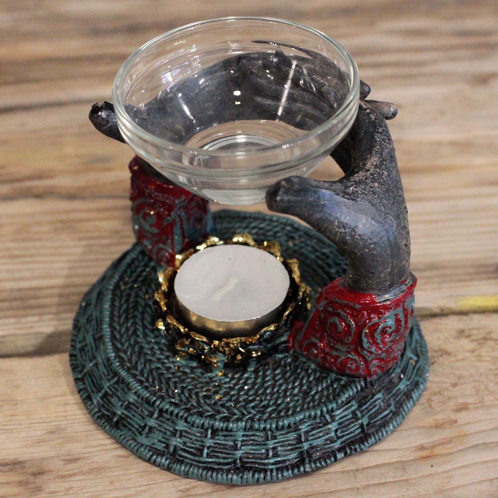 Antique Buddha - Offering Hands Oil Burner - best price from Maltashopper.com ABC-01