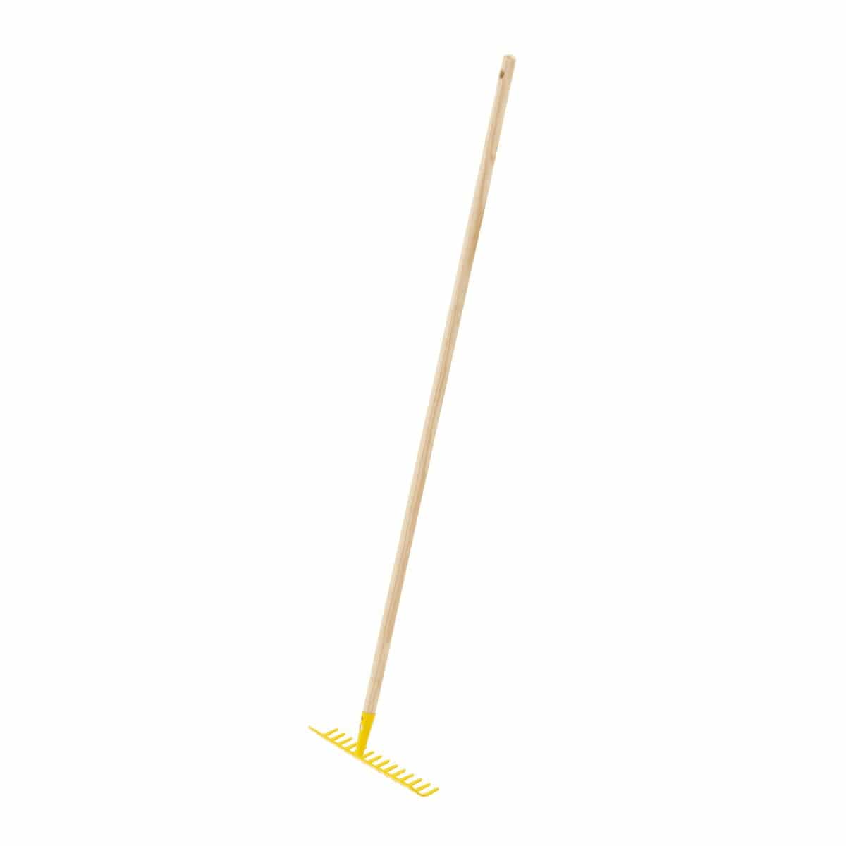 14-TEETH METAL RAKE WITH PEFC PINE WOOD HANDLE 130 CM - best price from Maltashopper.com BR500007650