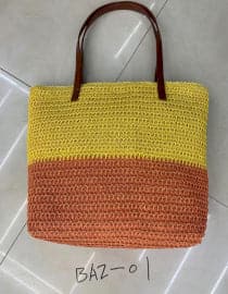 Back to the Bazaar Bag - Yellow & Orange - best price from Maltashopper.com BAZ-01