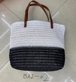 Back to the Bazaar Bag - Black & White - best price from Maltashopper.com BAZ-02