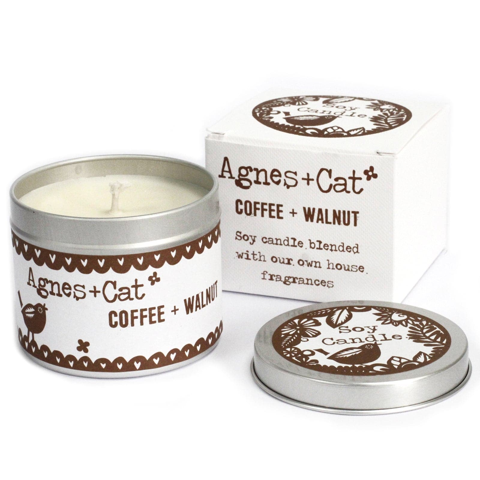 Tin Candle - Coffee and Walnut - best price from Maltashopper.com ACTC-21