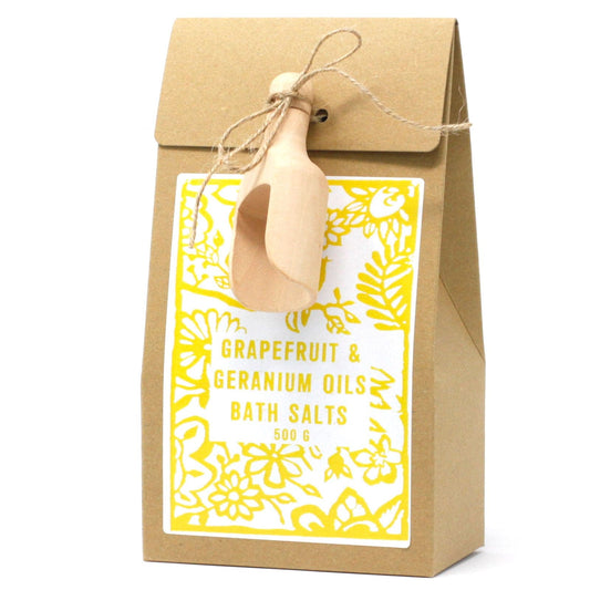 Pack of 500g Bath Salt - Grapefruit & Geranium - best price from Maltashopper.com ACSALT-07DS