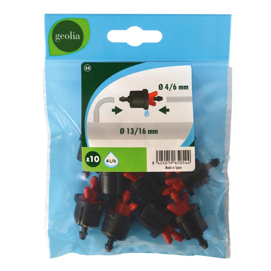 GEO INLINE DRIPPER 4L/H 10 PIECES GEOLIA