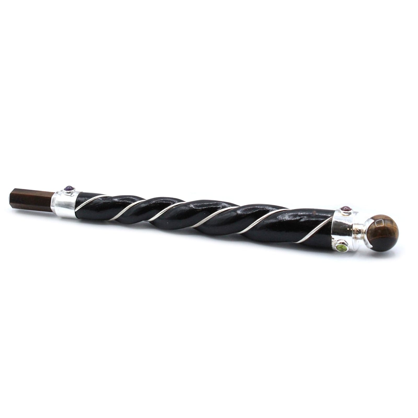 Twisted Healing Wand - Copper Tiger Eye Star - best price from Maltashopper.com HWAND-51