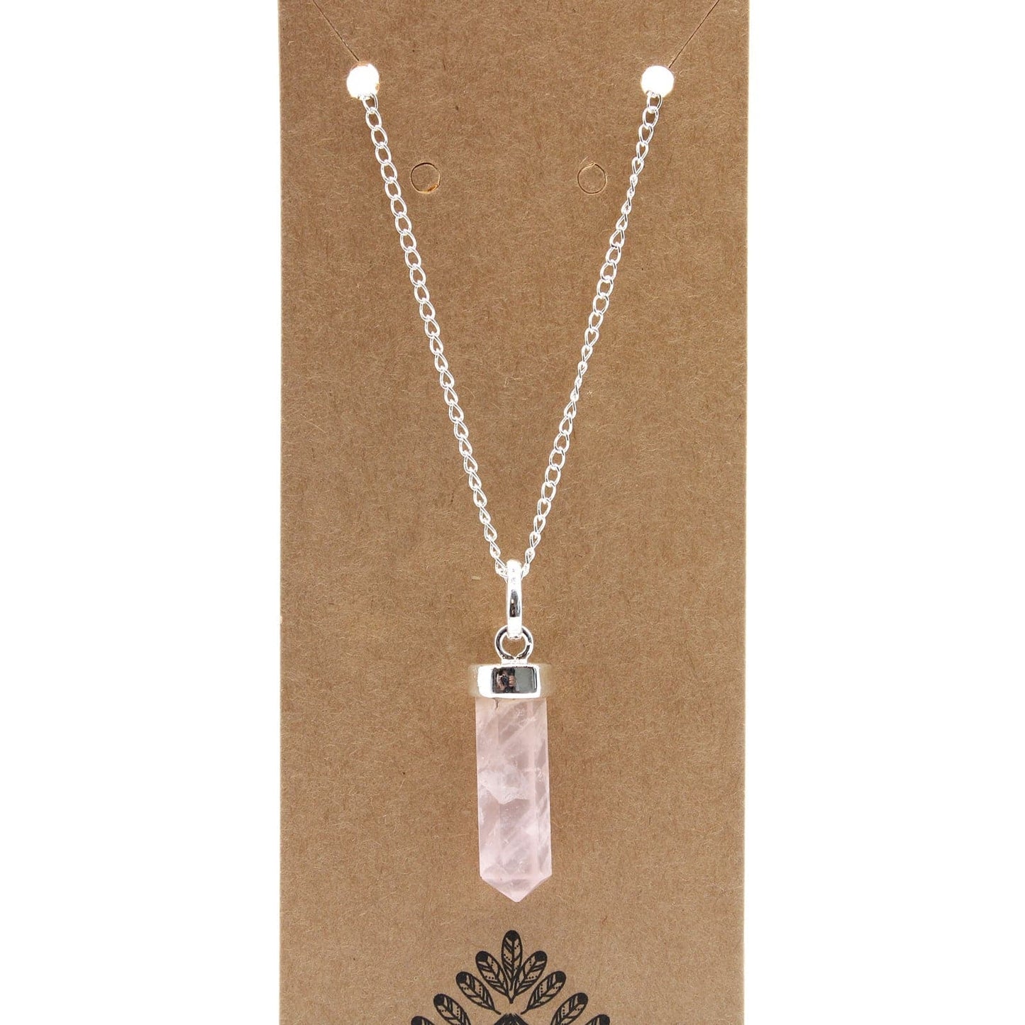 Gemstone Classic Point Pendant - Rose Quartz - best price from Maltashopper.com GPJ-02