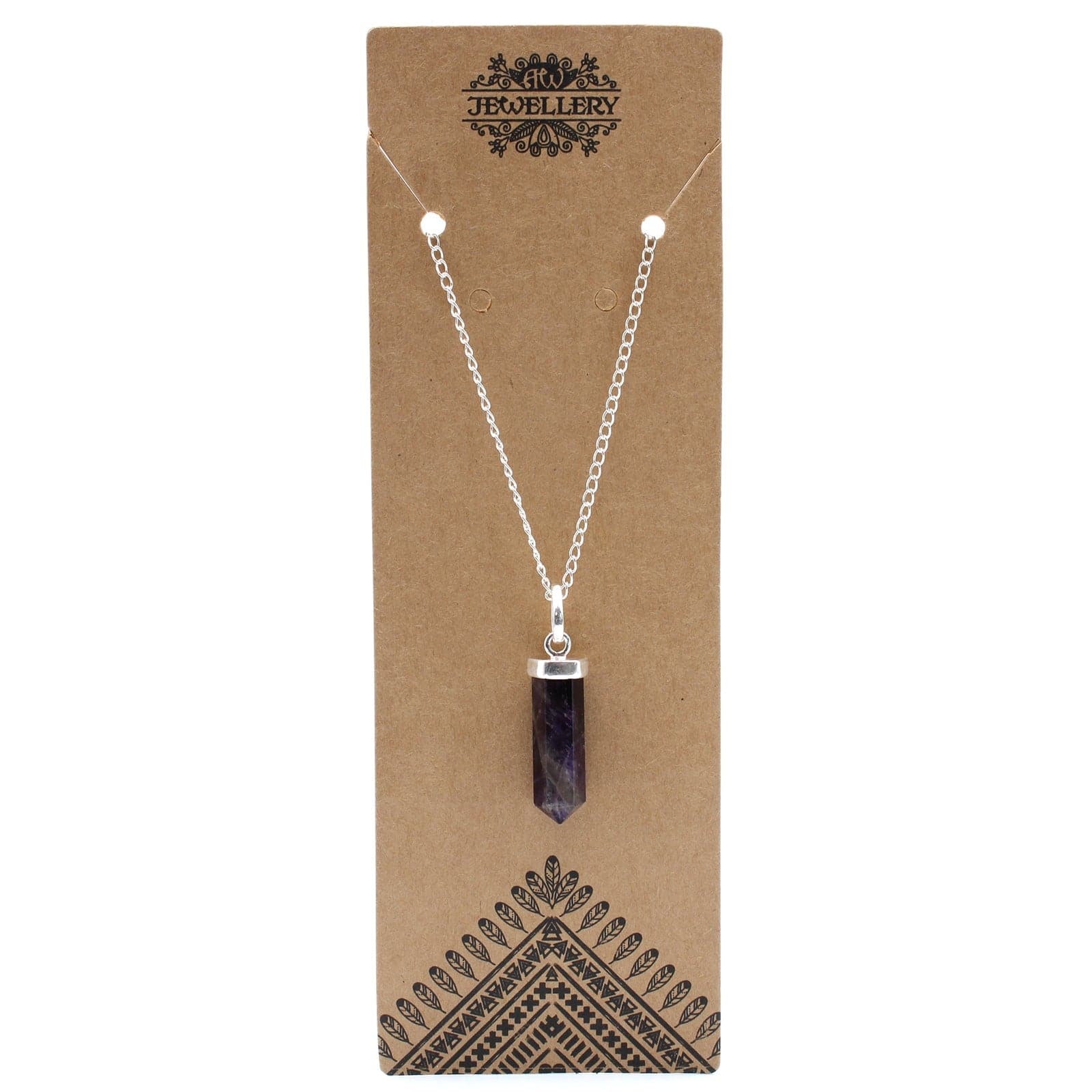 Gemstone Classic Point Pendant - Amethyst - best price from Maltashopper.com GPJ-03