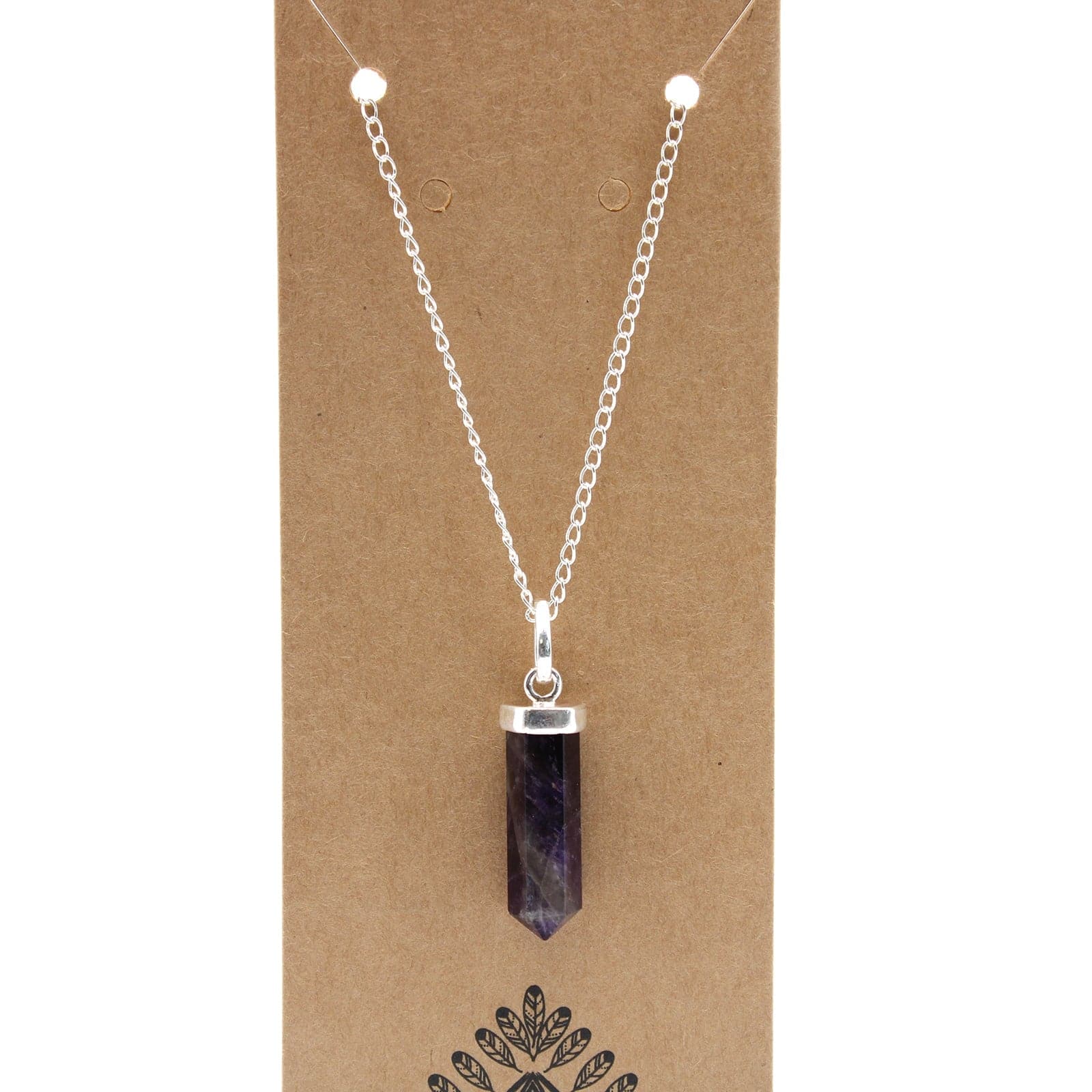 Gemstone Classic Point Pendant - Amethyst - best price from Maltashopper.com GPJ-03