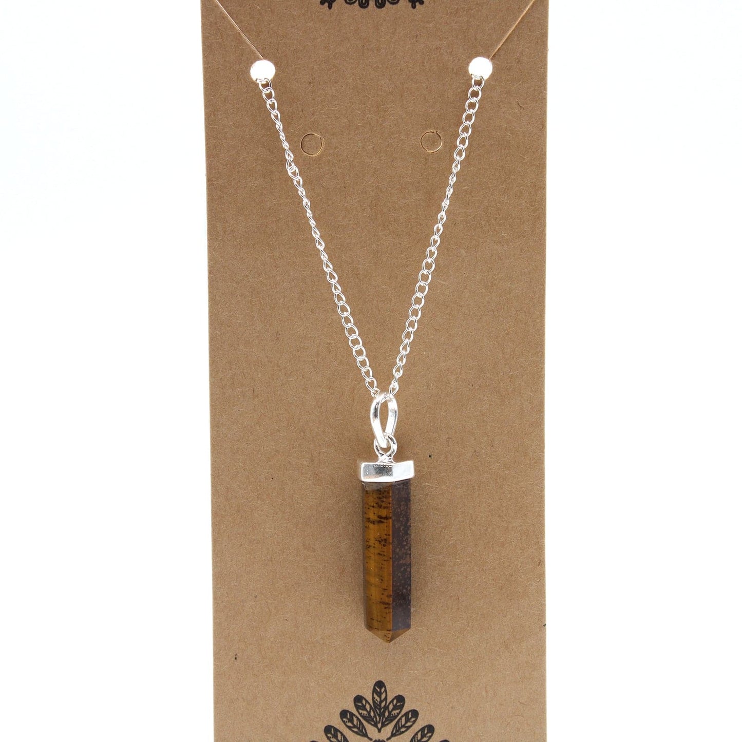 Gemstone Classic Point Pendant - Tiger Eye - best price from Maltashopper.com GPJ-04