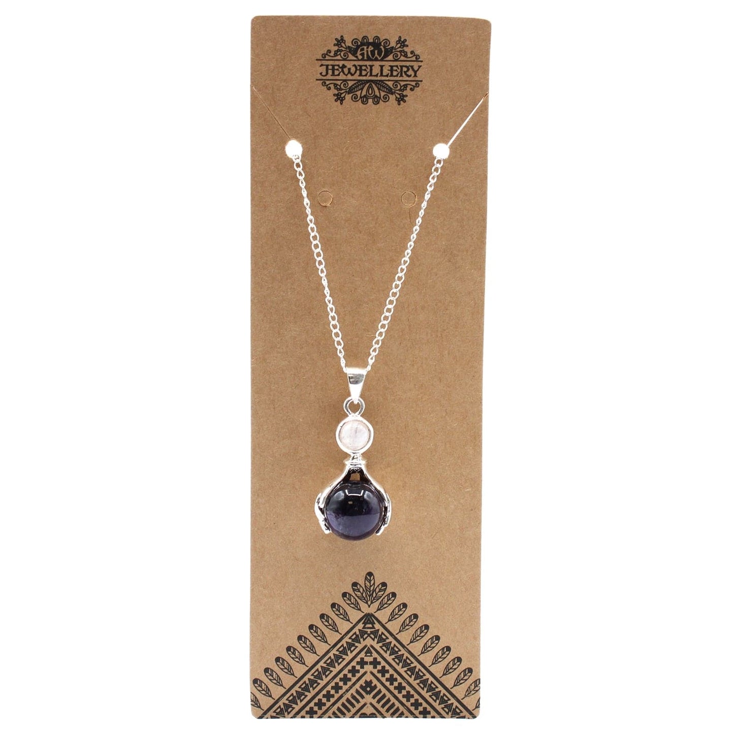 Bliss Gemstone Healing Hands Pendant - Amethyst