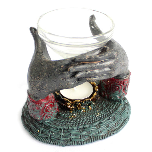 Antique Buddha - Offering Hands Oil Burner - best price from Maltashopper.com ABC-01