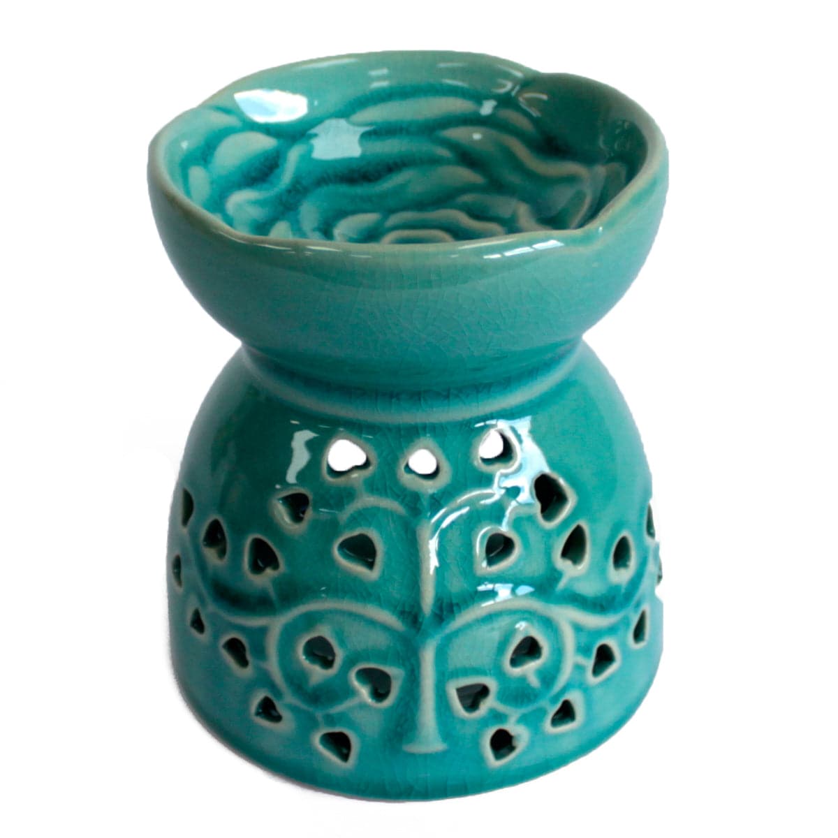 Tree of Life Oil Burner - Blue - best price from Maltashopper.com OBTOL-01