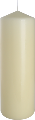 Pillar Candle 80x250mm - Ivory - best price from Maltashopper.com PC-17
