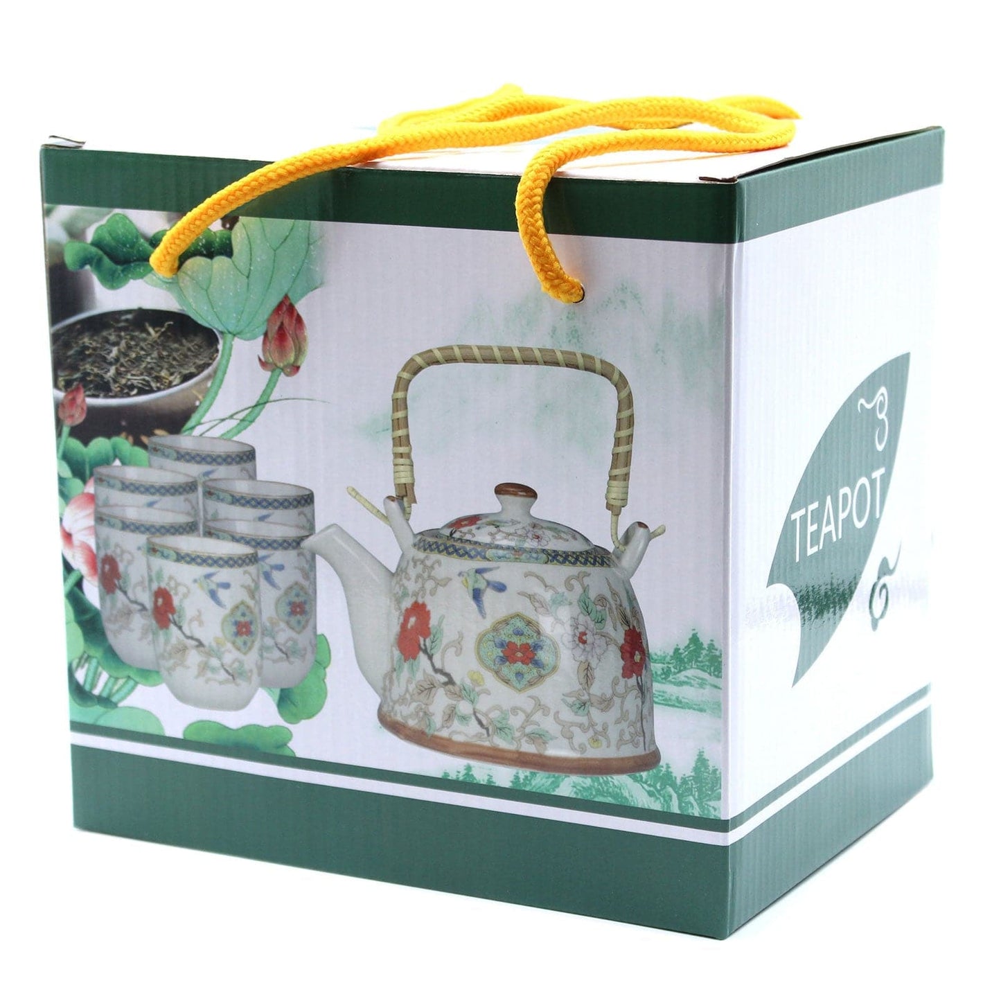 Herbal Teapot Set - White Stone Oriental - best price from Maltashopper.com TEAP-07