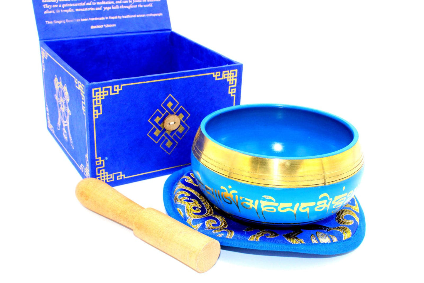 Medicine Buddha Singing Bowl Set 10cm (min 500gm) - best price from Maltashopper.com TIBS-10