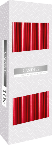Taper Candle - Red Metalic