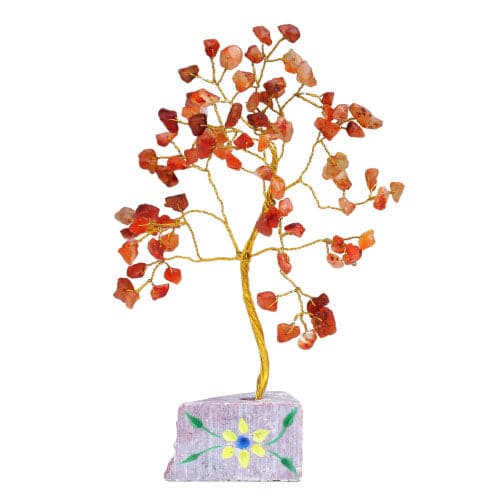 Carnelian Gemstone Tree - 160 Stone - best price from Maltashopper.com IGEMT-12