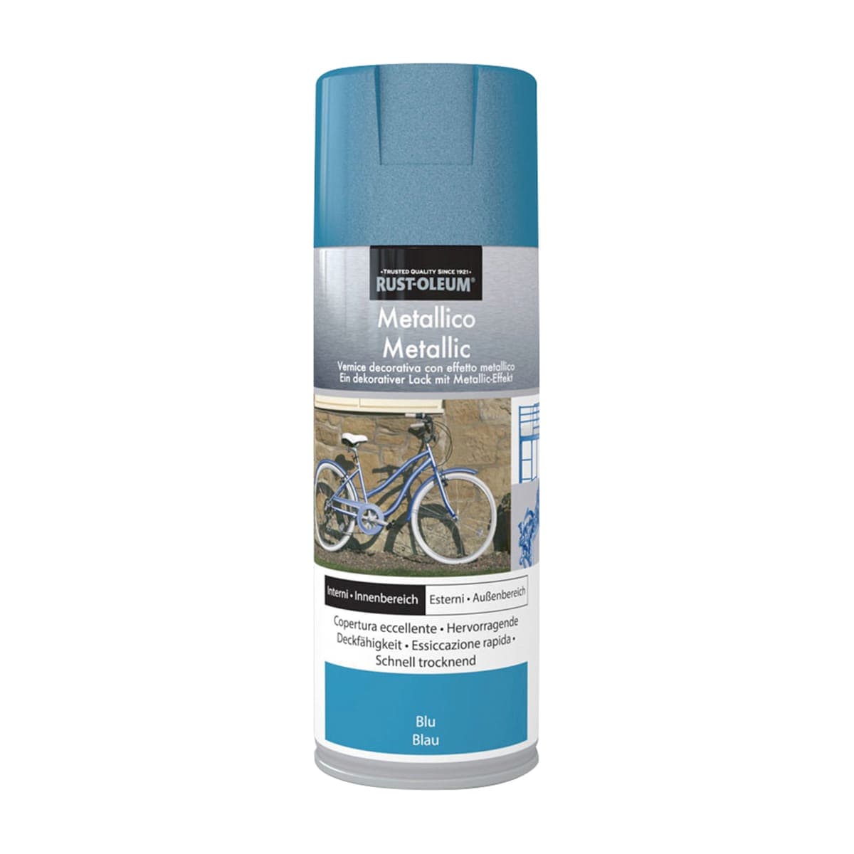 METALLIC EFFECT SPRAY BLUE 400 ML - best price from Maltashopper.com BR470003400