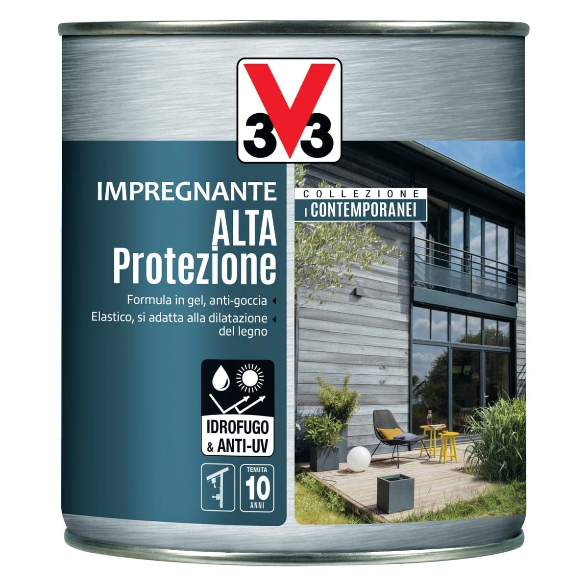 HIGH PROTECTION WATER-BASED WOOD PRIMER CEMENT GREY 2.5LT