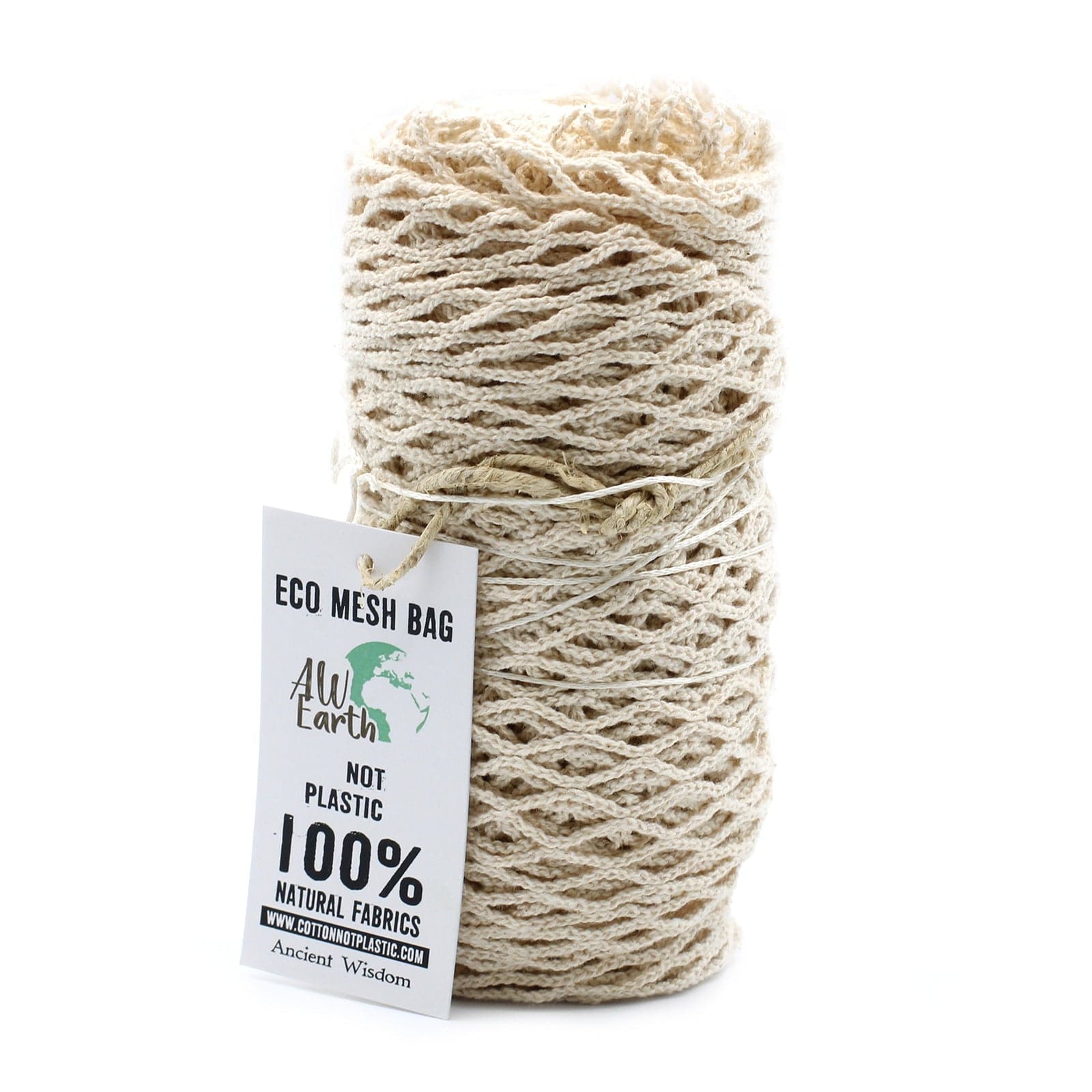 Pure Cotton Mesh Bag - Natural - best price from Maltashopper.com MESHB-01