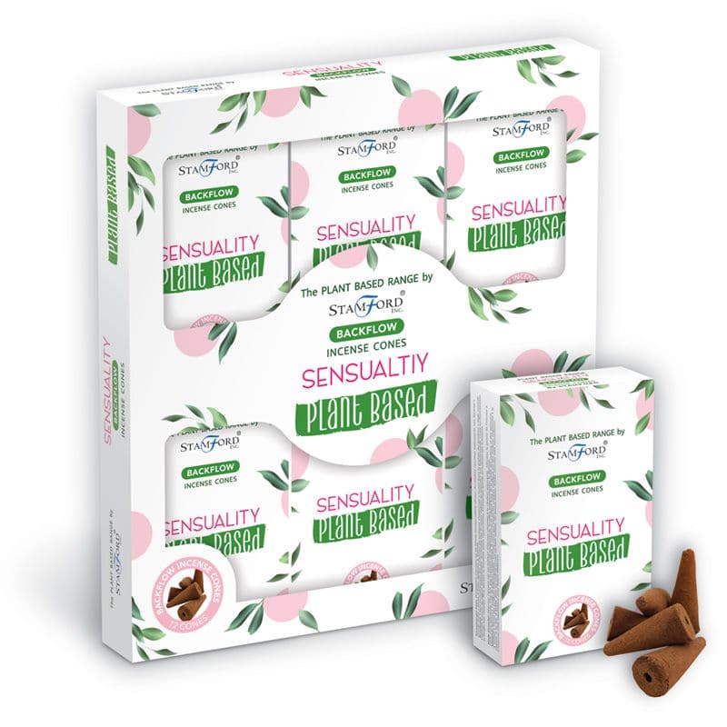 Plant Based Backflow Incense Cones - Sensuality - best price from Maltashopper.com SPBBF-18