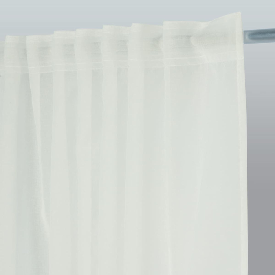BRODE FLOR WHITE FILTER CURTAIN 140X280 CM WITH CONCEALED LOOP AND WEBBING - best price from Maltashopper.com BR480007411