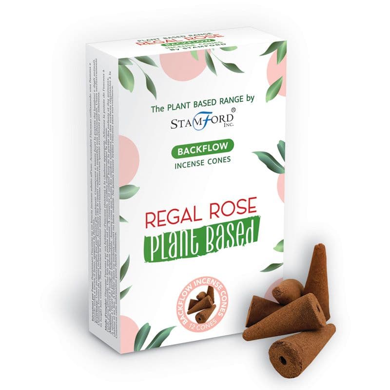 Plant Based Backflow Incense Cones - Regal Rose - best price from Maltashopper.com SPBBF-10