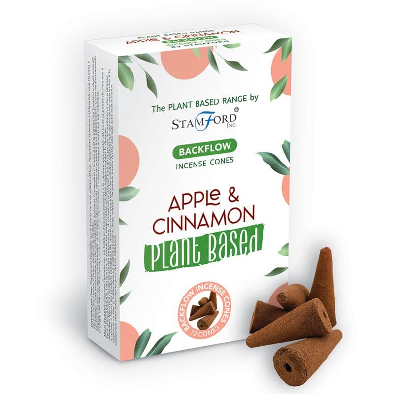 Bliss Plant Based Backflow Incense Cones - Apple & Cinnamon
