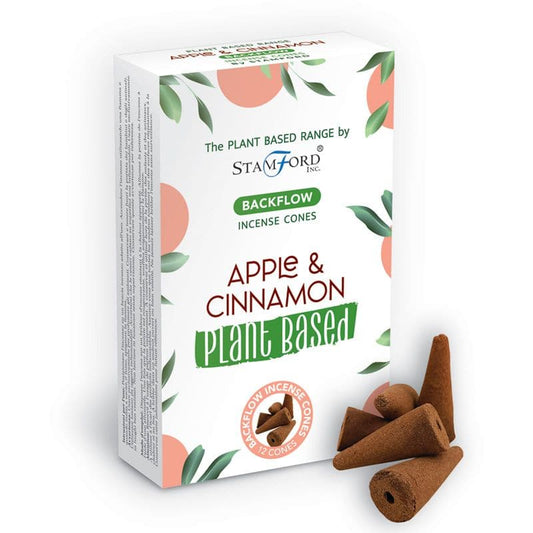 Bliss Plant Based Backflow Incense Cones - Apple & Cinnamon