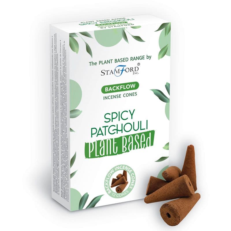 Plant Based Backflow Incense Cones - Spicy Patchouli - best price from Maltashopper.com SPBBF-05