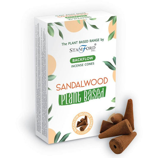 Plant Based Backflow Incense Cones - Sandalwood - best price from Maltashopper.com SPBBF-04