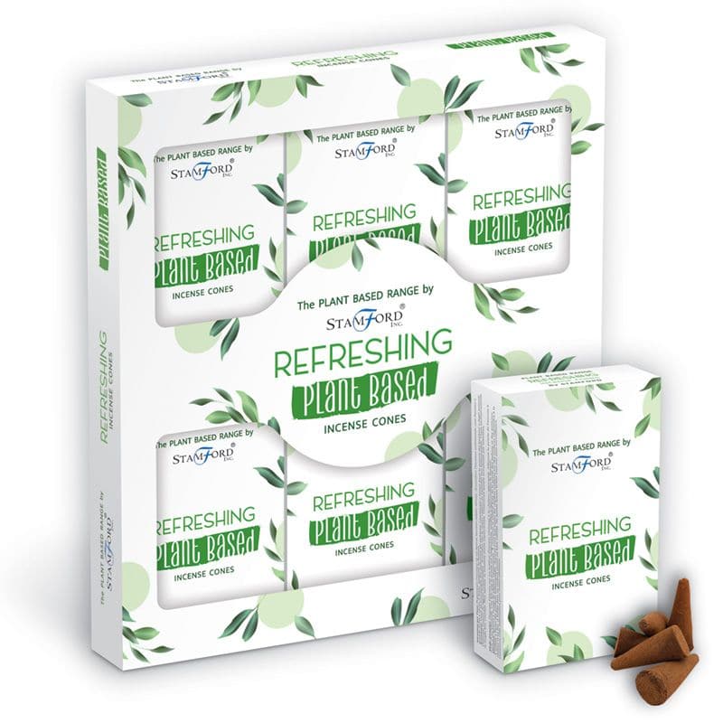 Plant Based Incense Cones - Refreshing - best price from Maltashopper.com SPBIC-16