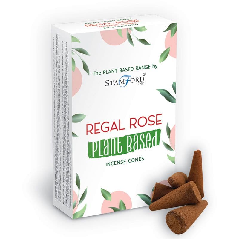Plant Based Incense Cones - Regal Rose - best price from Maltashopper.com SPBIC-10