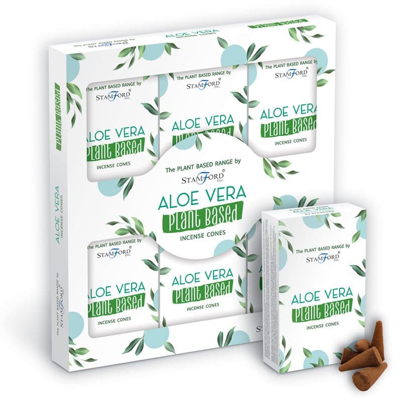 Plant Based Incense Cones - Aloe Vera - best price from Maltashopper.com SPBIC-07