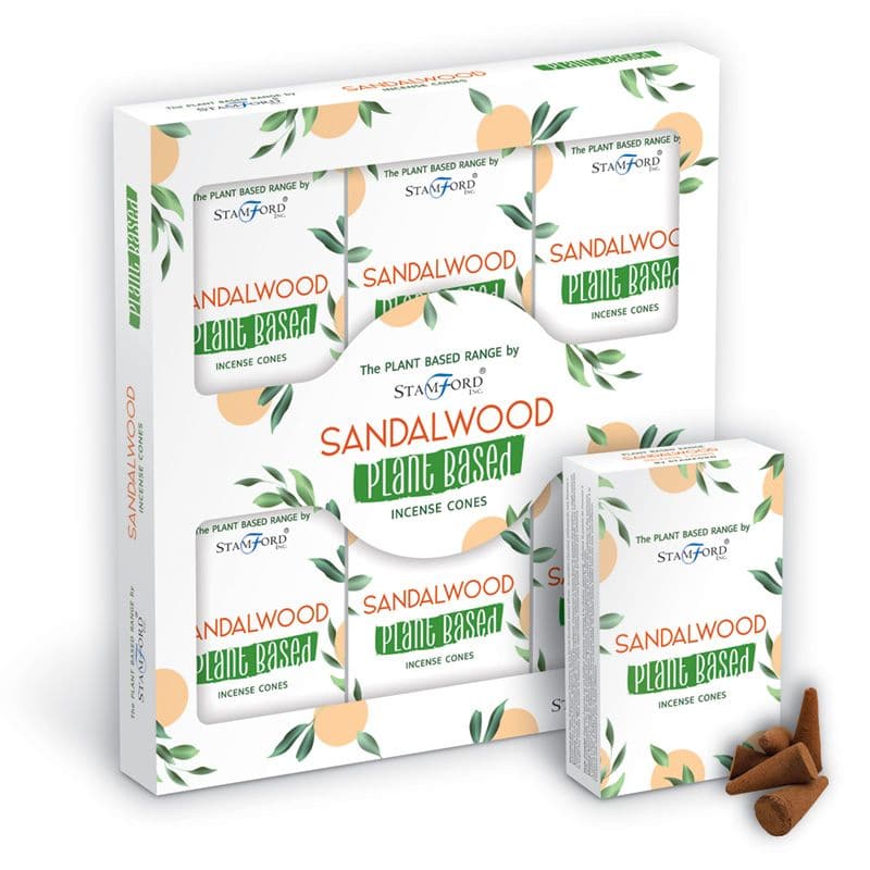 Plant Based Incense Cones - Sandalwood - best price from Maltashopper.com SPBIC-04