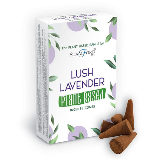 Plant Based Incense Cones - Lush Lavender - best price from Maltashopper.com SPBIC-03