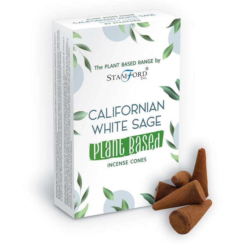 Plant Based Incense Cones - Californian White Sage - best price from Maltashopper.com SPBIC-01