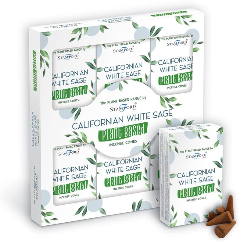 Plant Based Incense Cones - Californian White Sage - best price from Maltashopper.com SPBIC-01